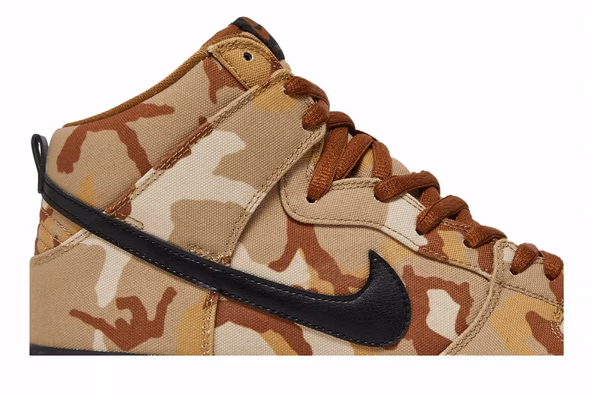 Nike Dunk High Pro SB Brown Camo, view 3