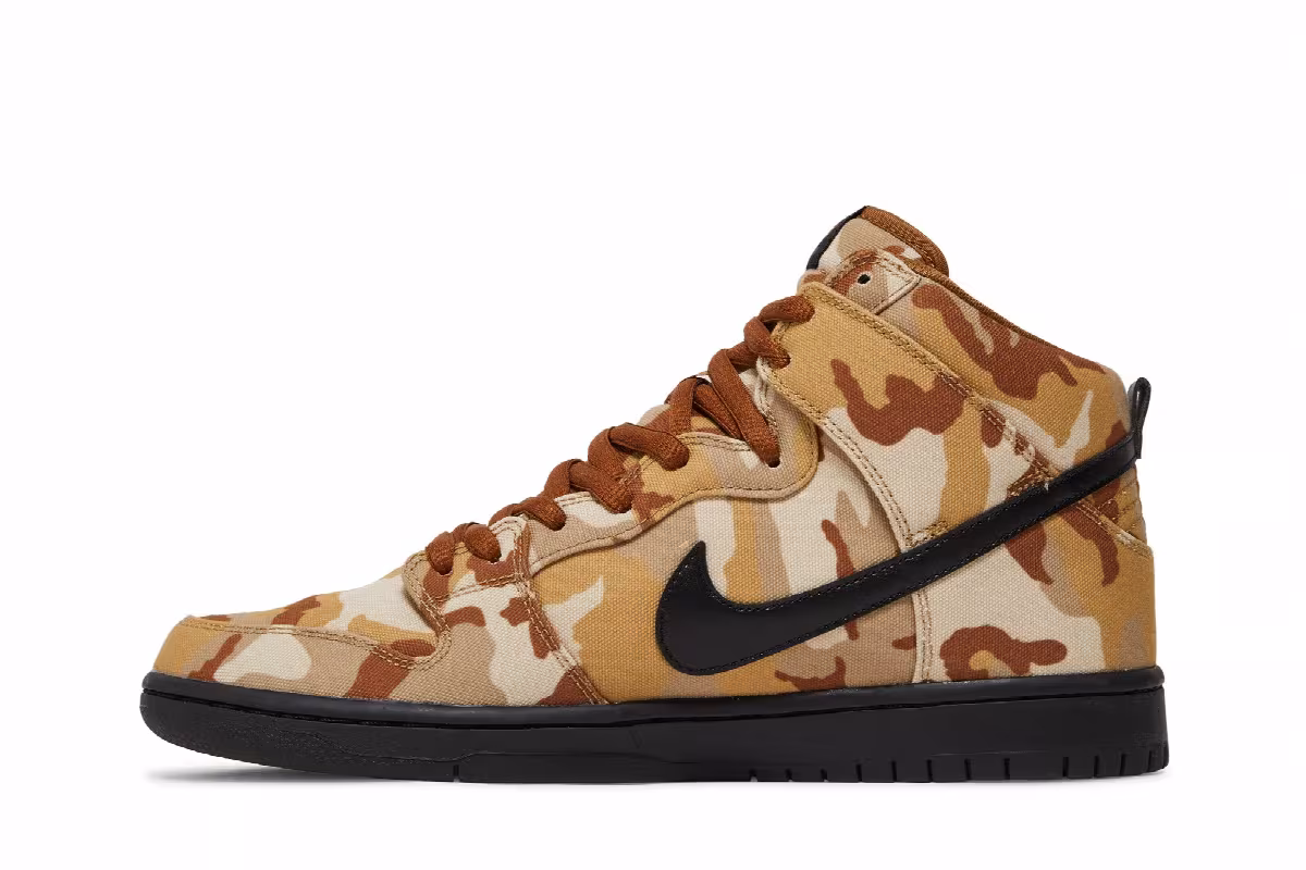 Nike Dunk High Pro SB Brown Camo, view 4