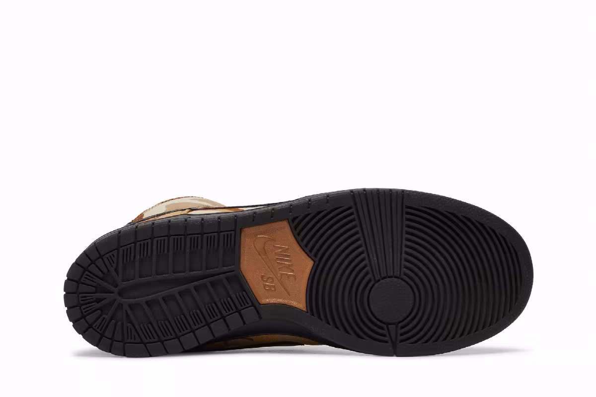 Nike Dunk High Pro SB Brown Camo, view 5