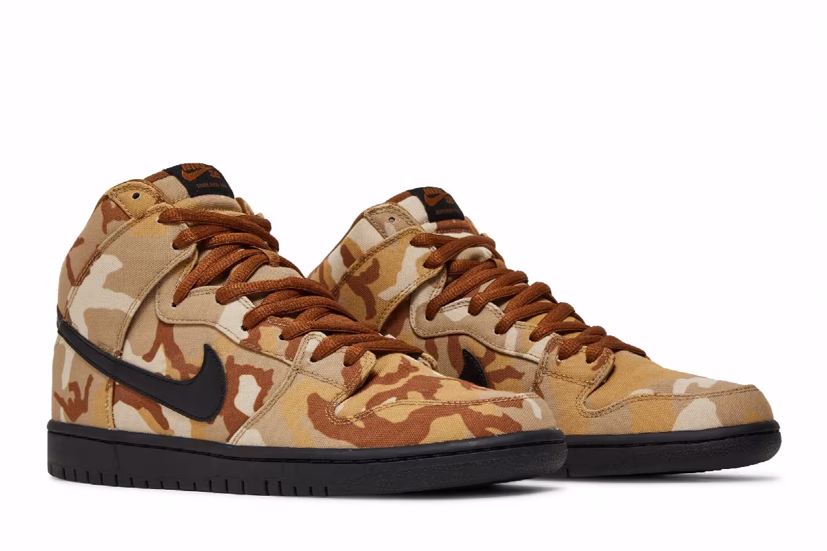 Nike Dunk High Pro SB Brown Camo, view 9