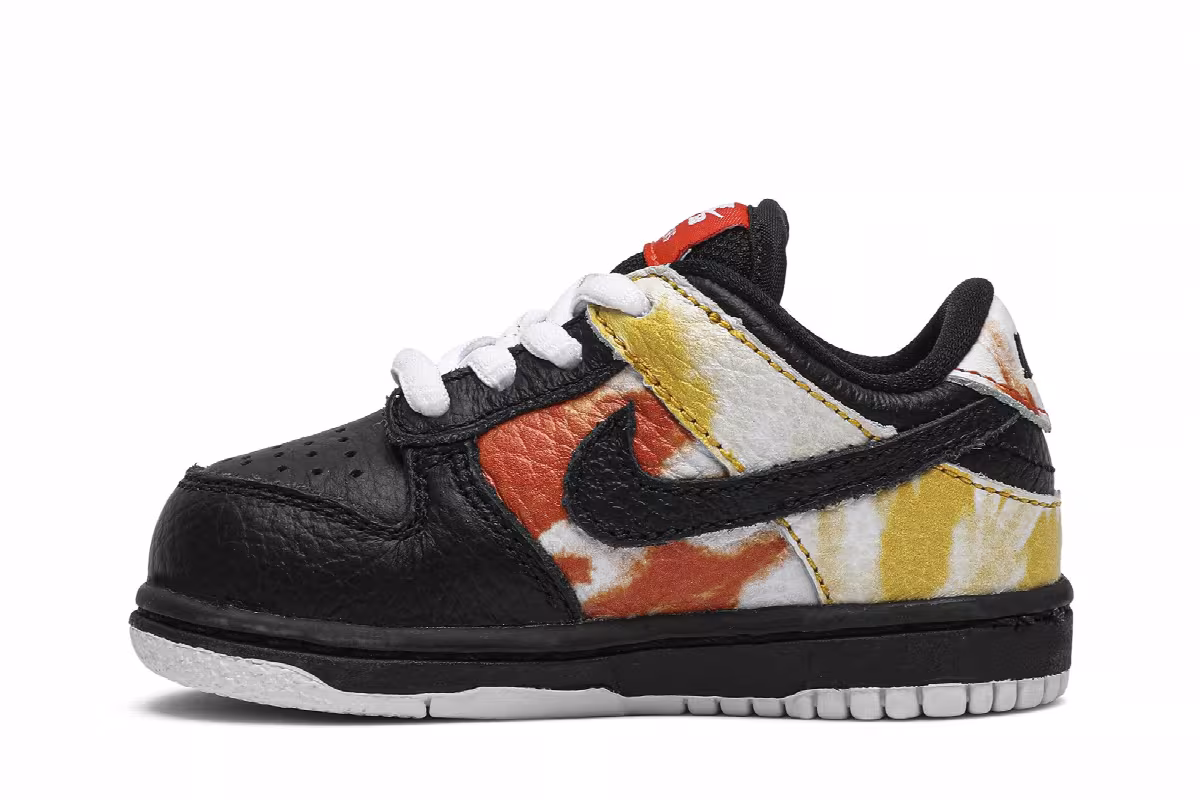 Nike Dunk SB Low Toddler Tie-Dye Raygun - Black, view 4