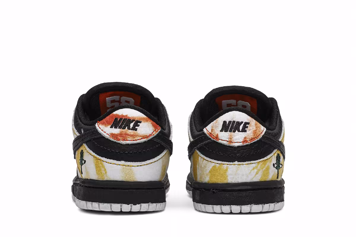 Nike Dunk SB Low Toddler Tie-Dye Raygun - Black, view 7