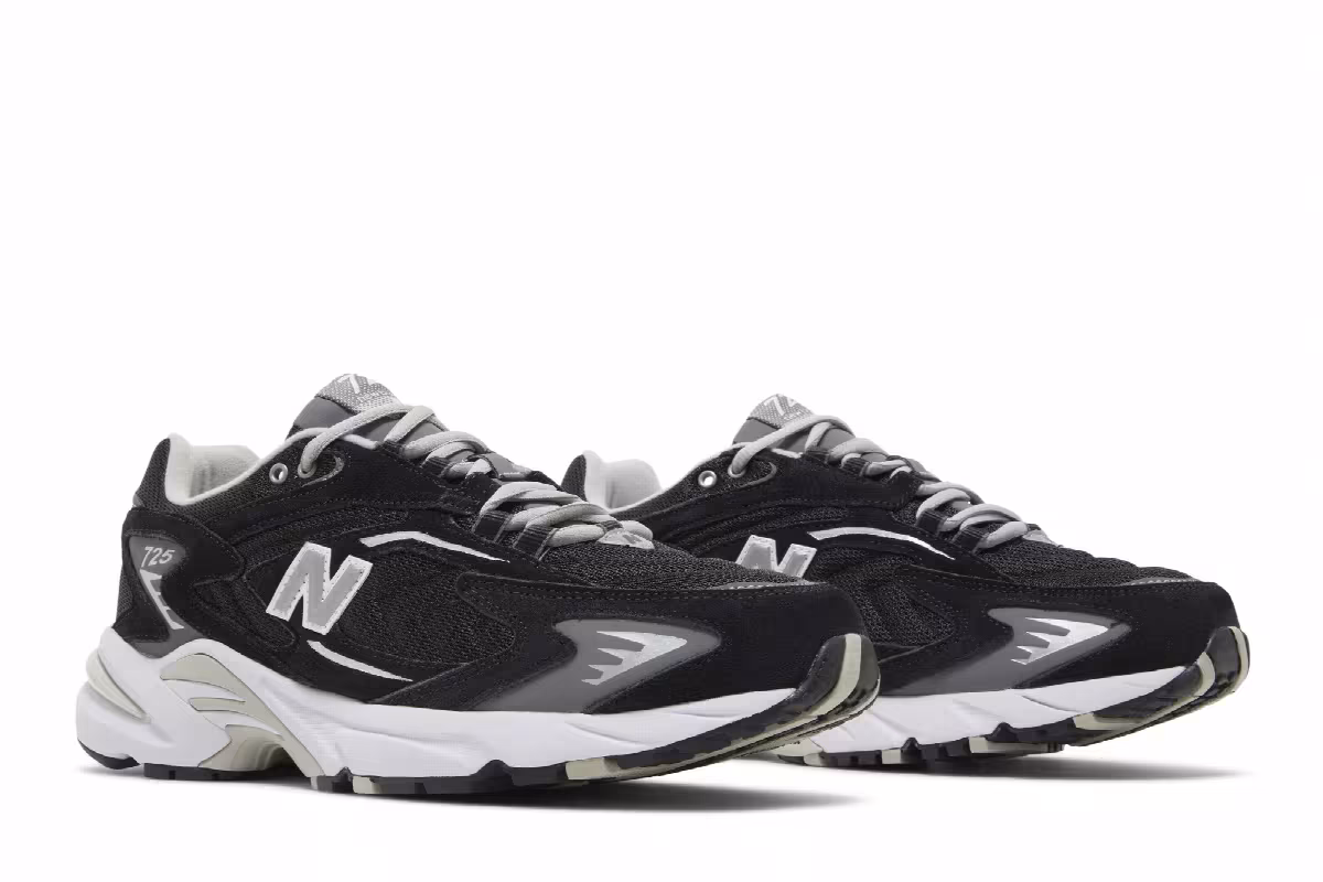 New Balance 725 Black Metallic Silver, view 9