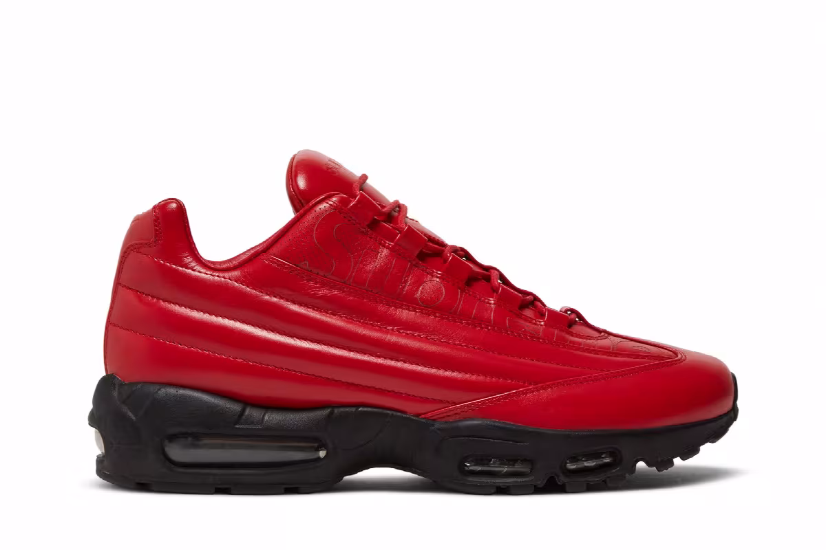 Nike Supreme x Air Max 95 Lux Gym Red, view 2