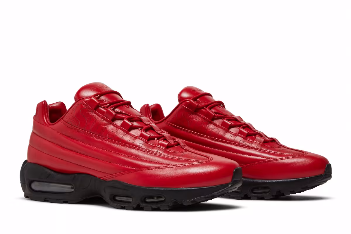 Nike Supreme x Air Max 95 Lux Gym Red, view 9