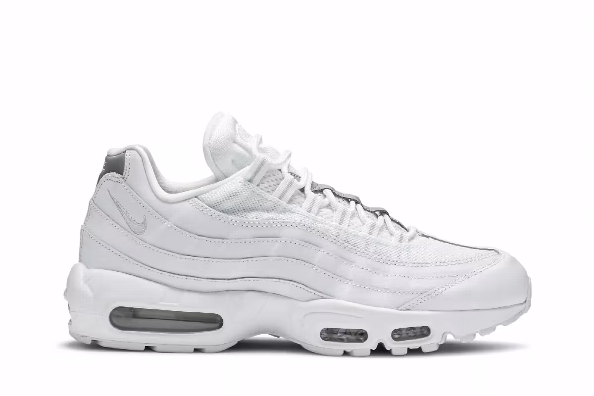 Nike Air Max 95 Essential White Silver, view 2