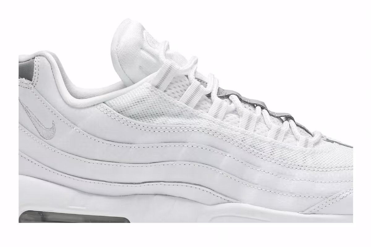Nike Air Max 95 Essential White Silver, view 3