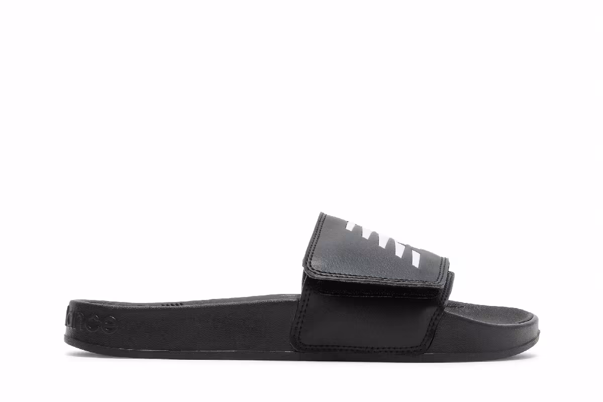 New Balance 200 Adjustable Slides Black, view 2