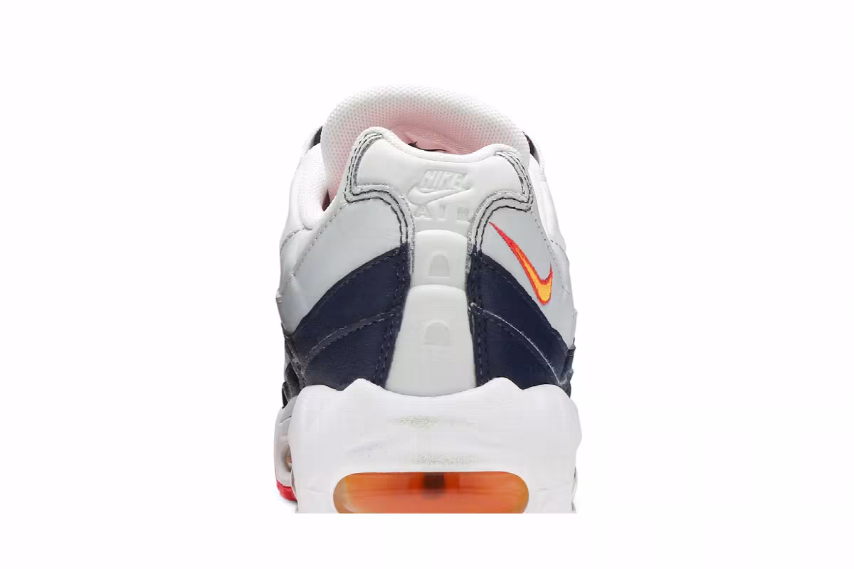 Nike Women's Air Max 95 Navy Orange, view 8