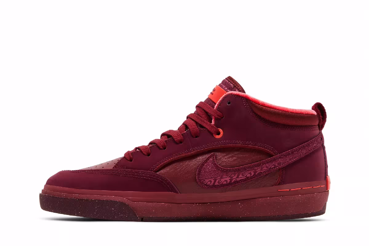 Nike React Leo SB Dark Beetroot, view 4