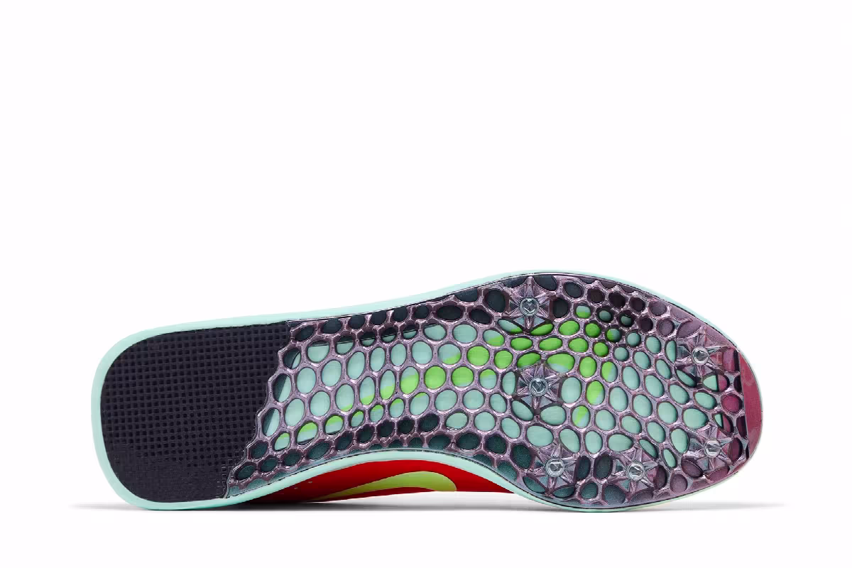 Nike Triple Jump Elite 3 Bright Crimson Lime Blast, view 5