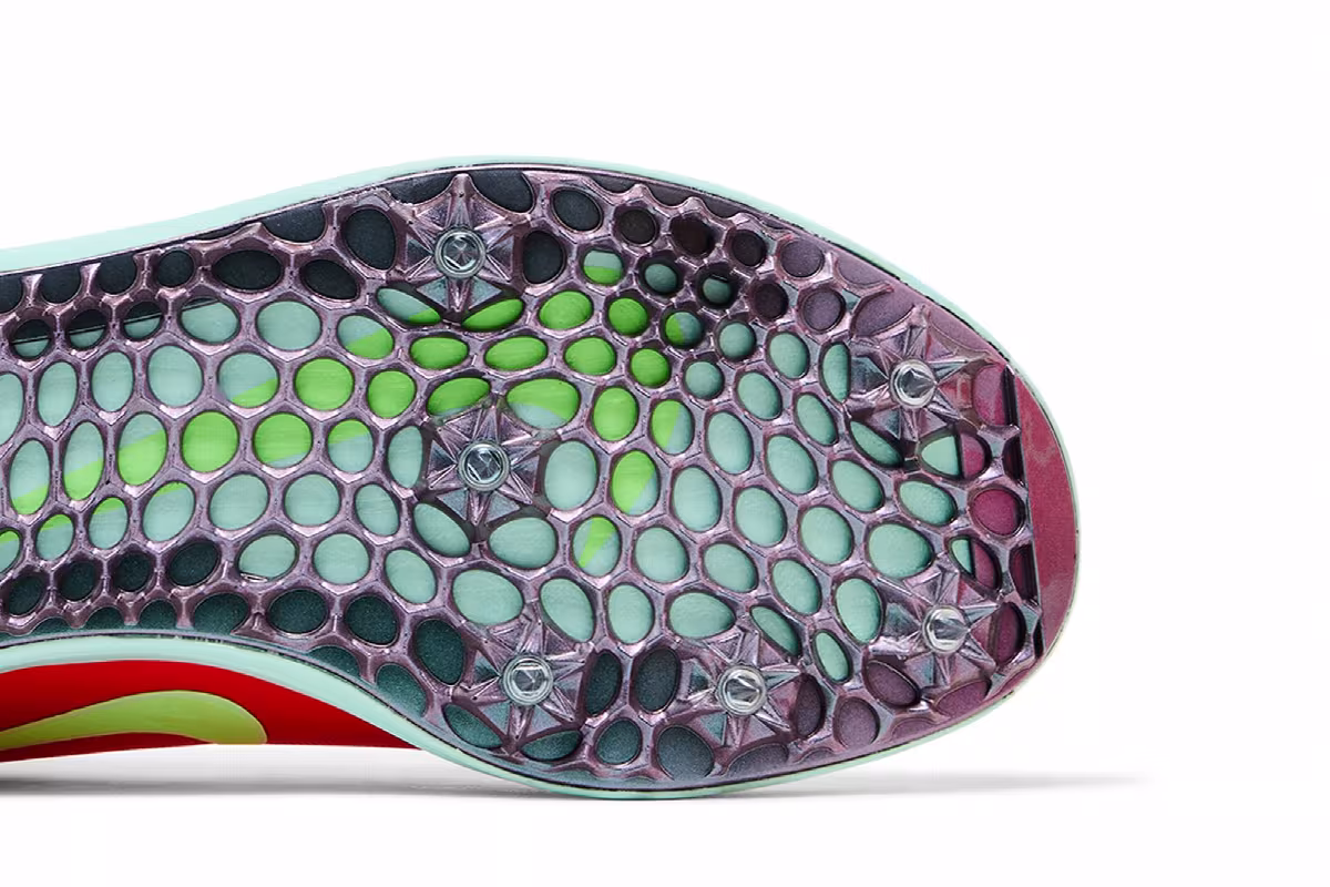 Nike Triple Jump Elite 3 Bright Crimson Lime Blast, view 6