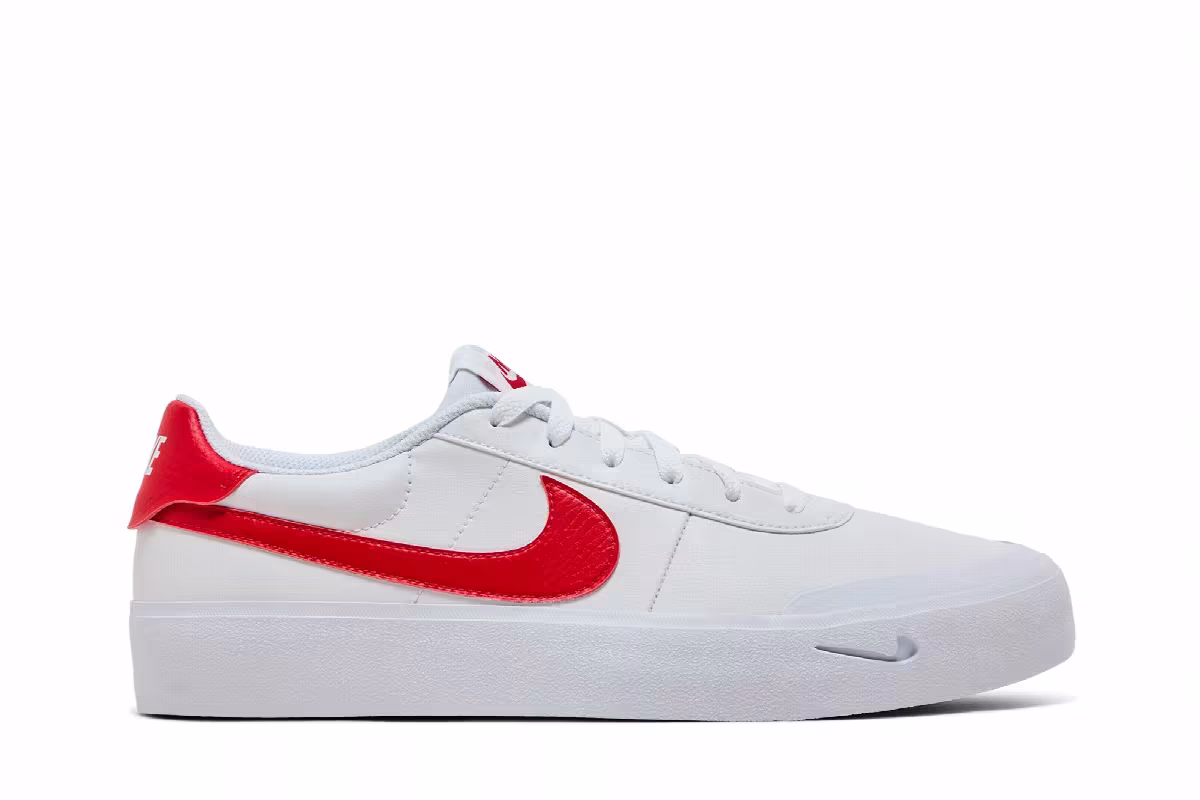 Nike Court Shot White University Red, view 2