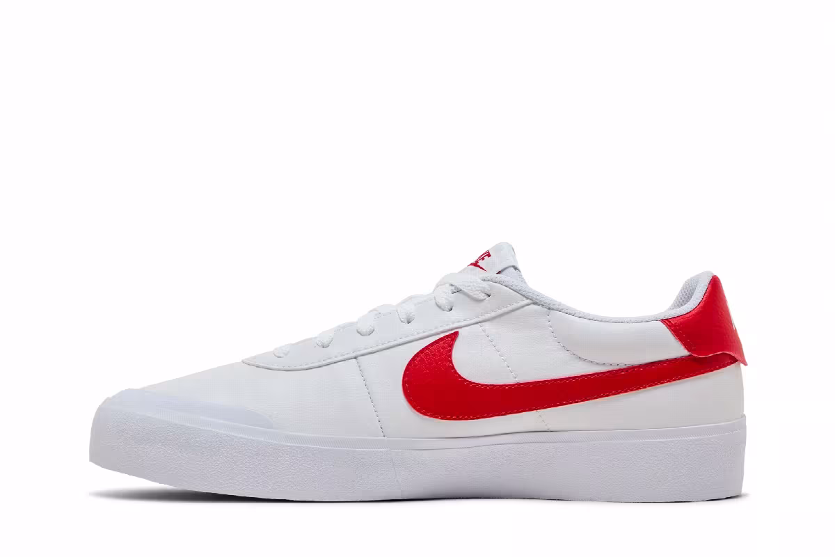 Nike Court Shot White University Red, view 4