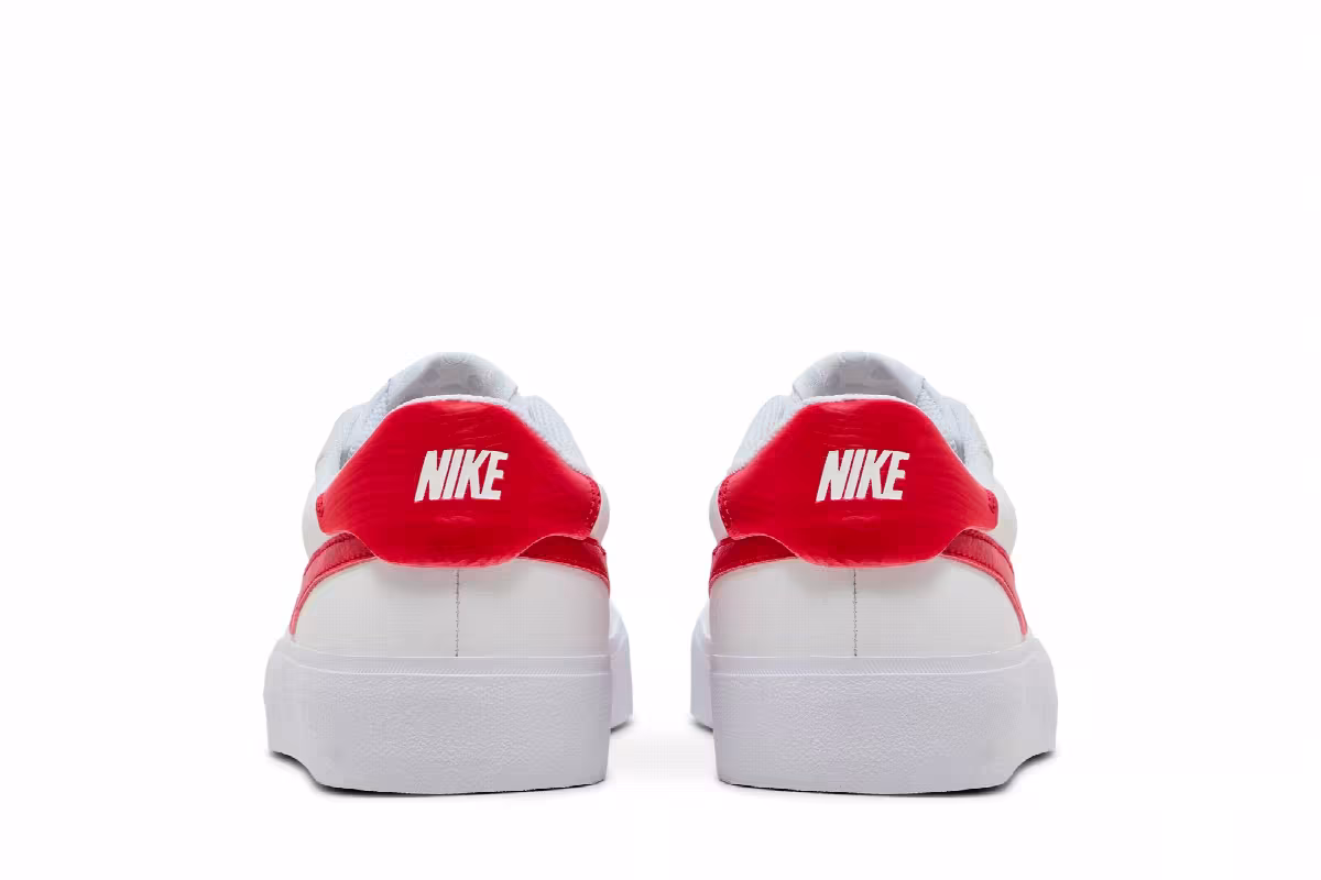 Nike Court Shot White University Red, view 7