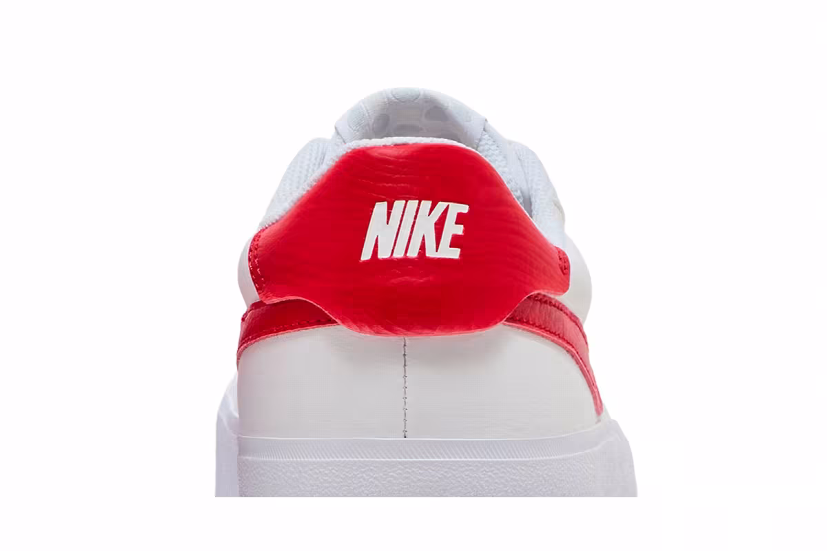 Nike Court Shot White University Red, view 8