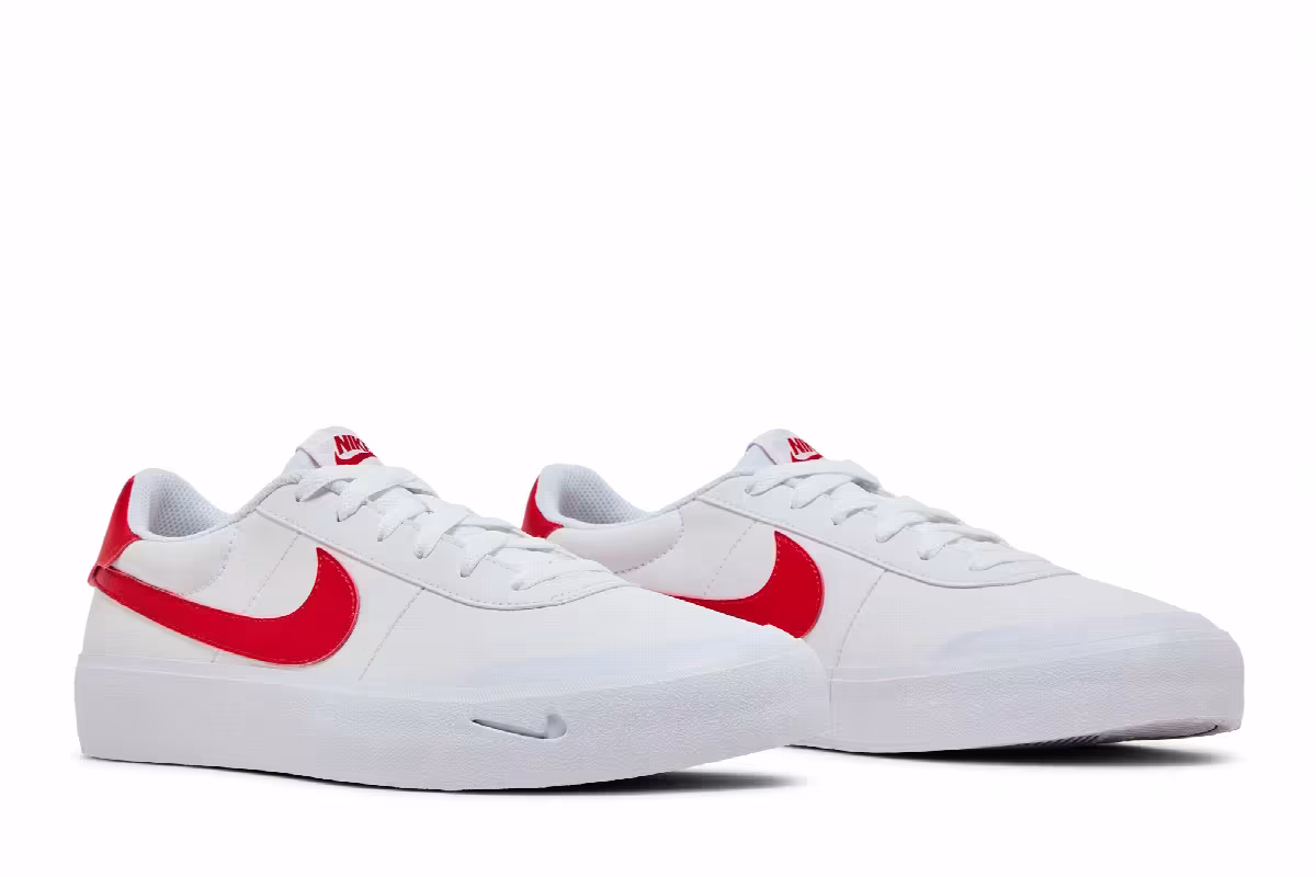 Nike Court Shot White University Red, view 9