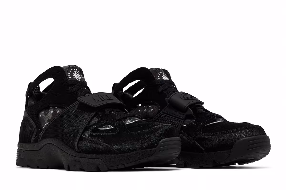 Corteiz x Nike Air Trainer Huarache Onyx, view 9