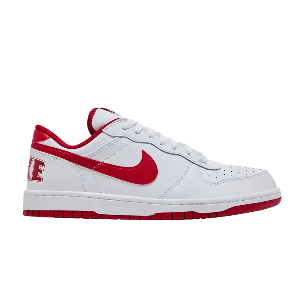 Big Nike Low White Gym Red
