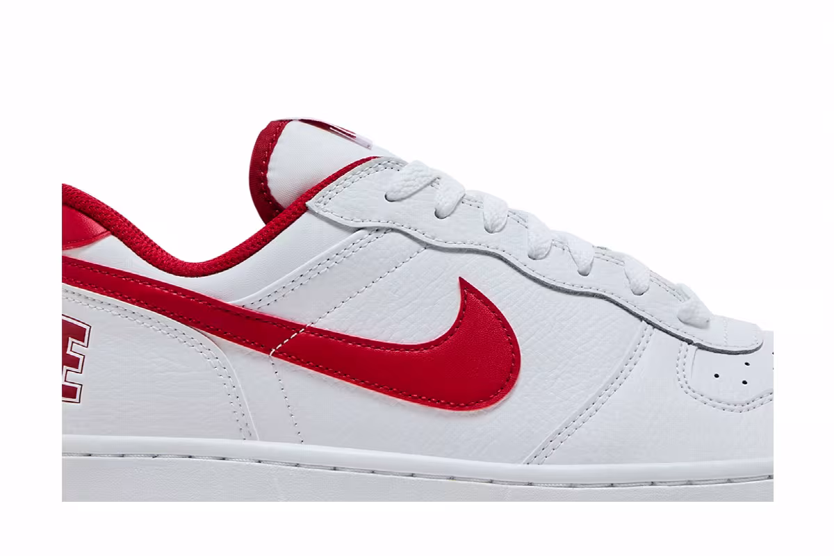 Big Nike Low White Gym Red, view 3