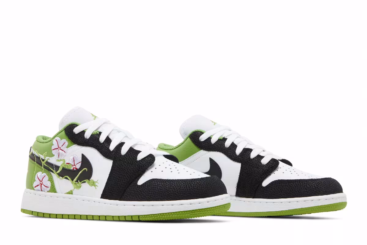 Air Jordan 1 Low SE GS Floral, view 9