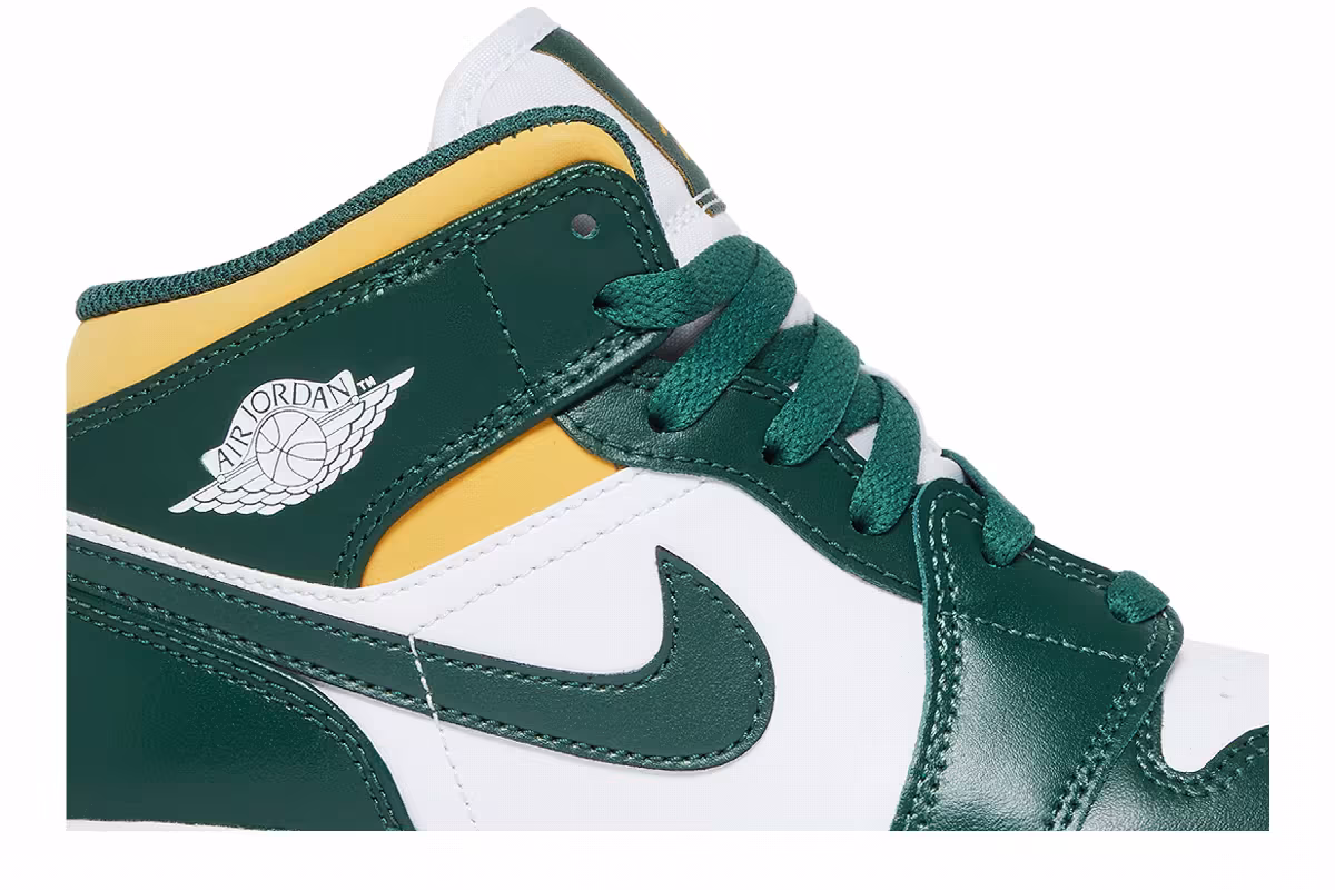 Air Jordan 1 Mid GS Sonics, view 3