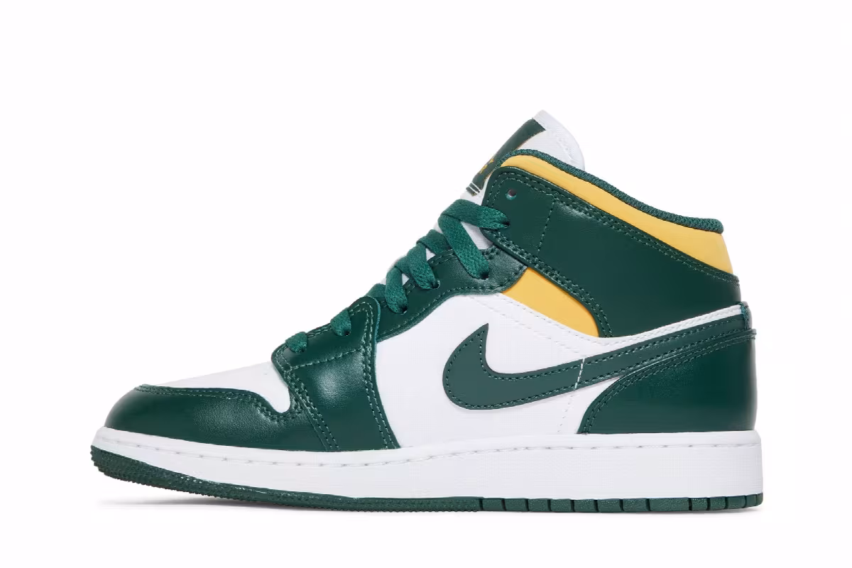 Air Jordan 1 Mid GS Sonics, view 4