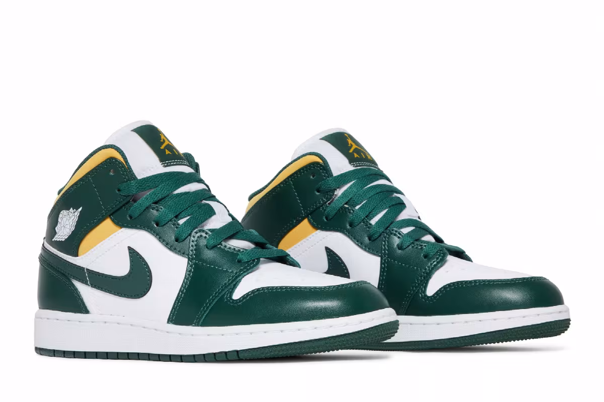 Air Jordan 1 Mid GS Sonics, view 9