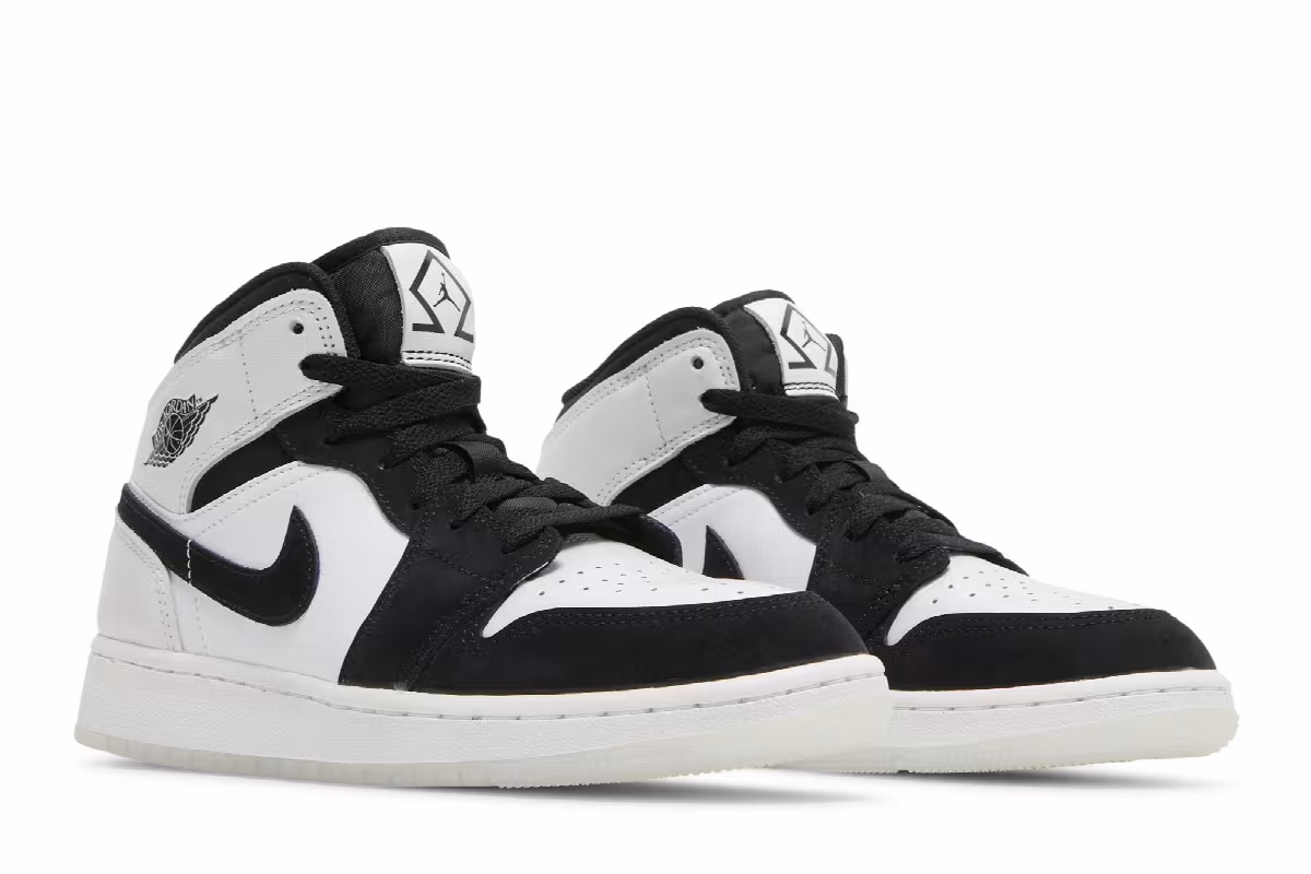 Air Jordan 1 Mid SE GS Diamond, view 9