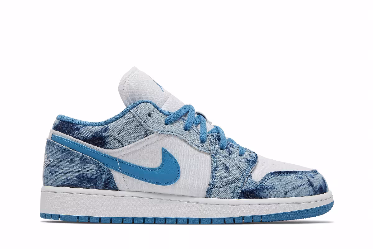 Air Jordan 1 Low GS Washed Denim, view 2