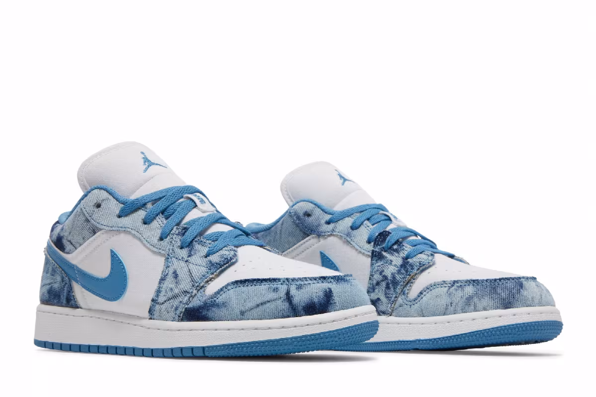 Air Jordan 1 Low GS Washed Denim, view 9