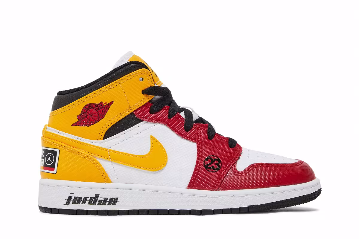 Air Jordan 1 Mid SE GS Motorsport, view 2