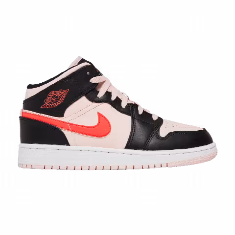 Air Jordan 1 Mid GS 'Black Pink Crimson'