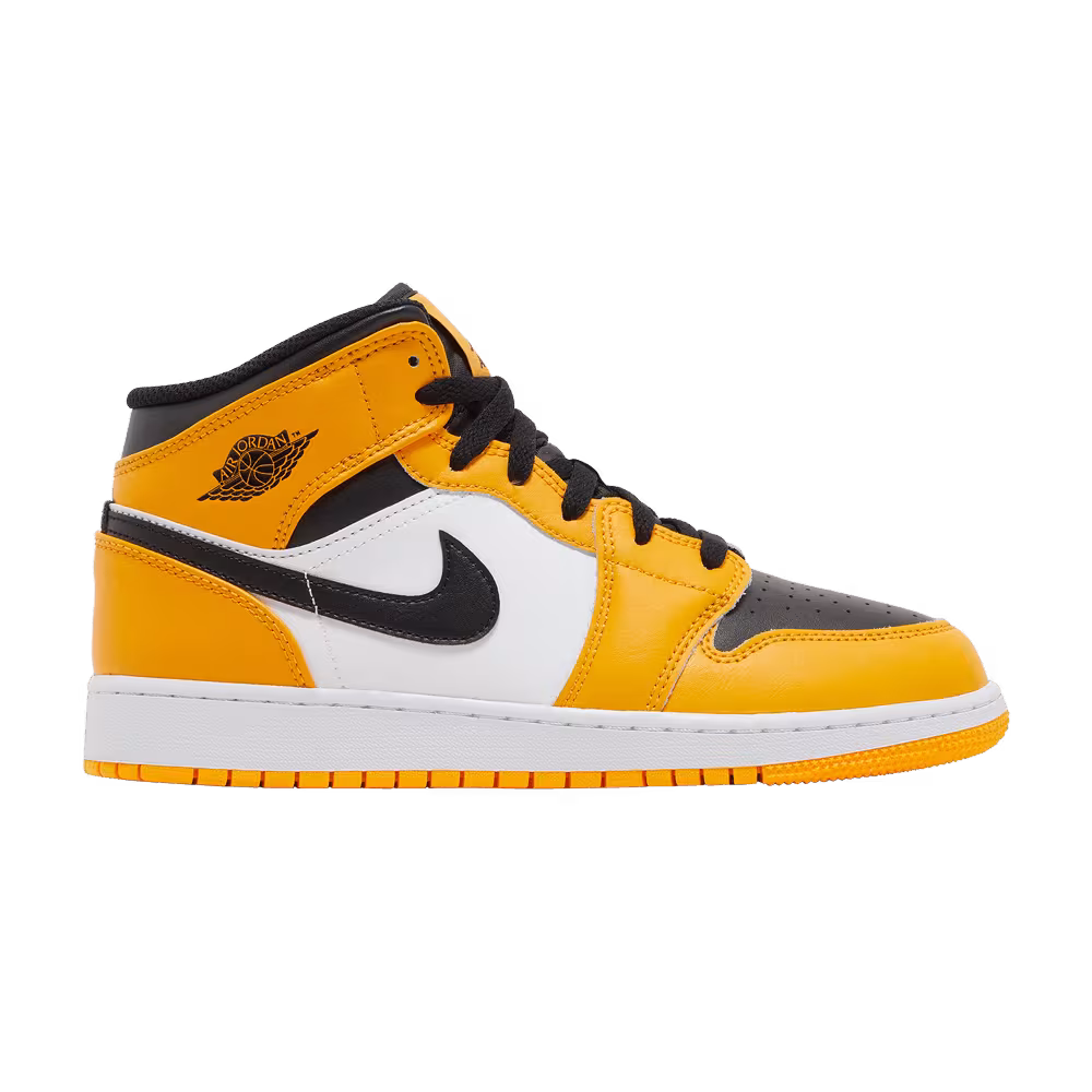 Air Jordan 1 Mid GS Reverse Yellow Toe