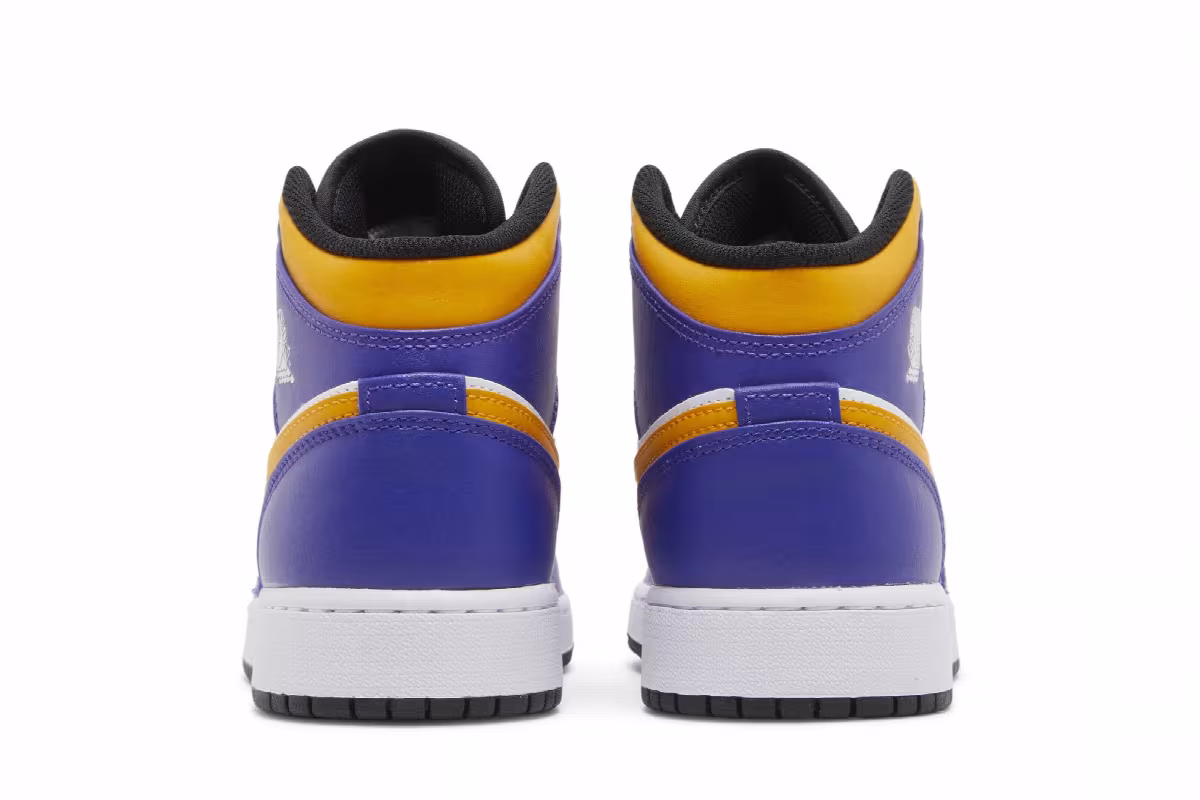 Air Jordan 1 Mid GS Lakers, view 7