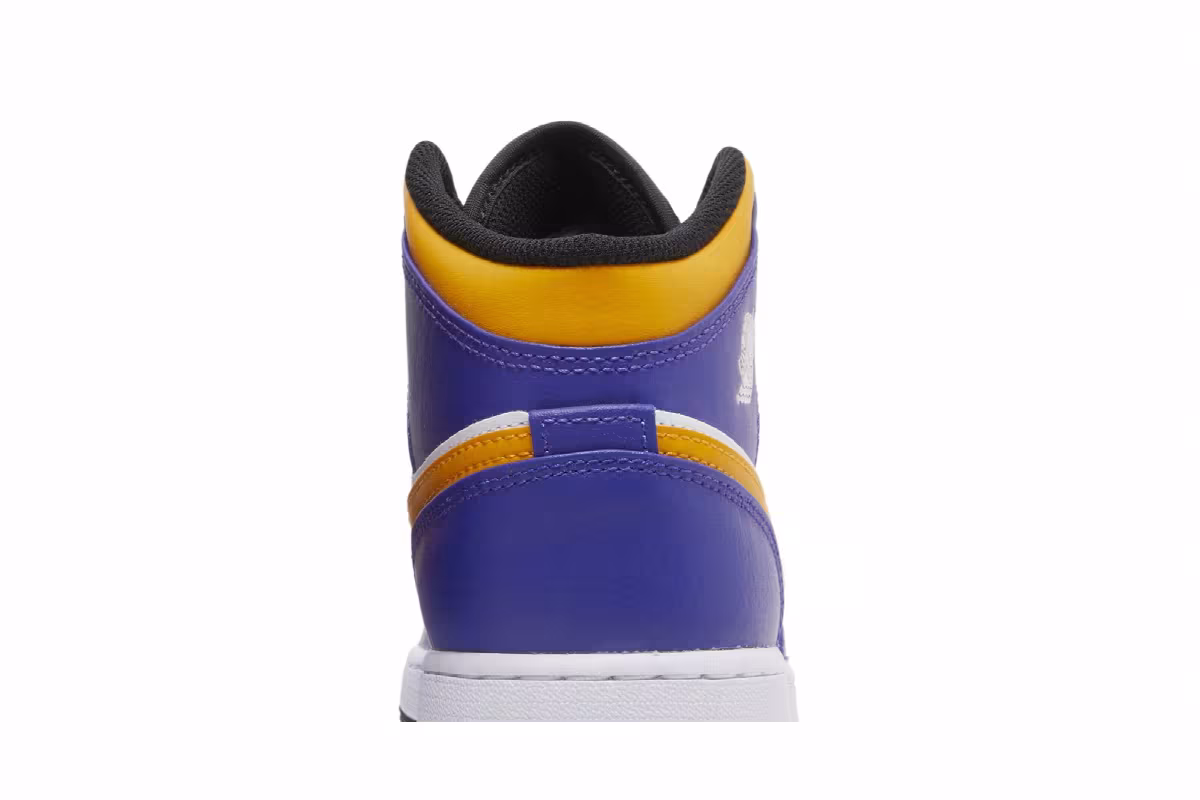Air Jordan 1 Mid GS Lakers, view 8