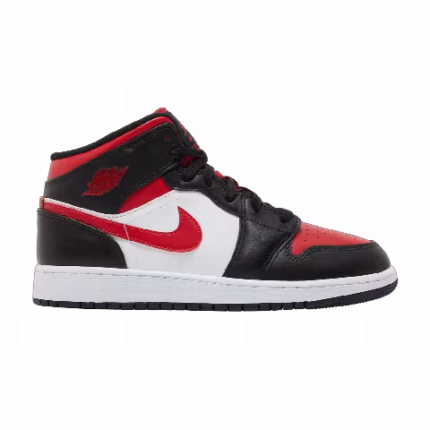 Air Jordan 1 Mid GS 'Black Fire Red'