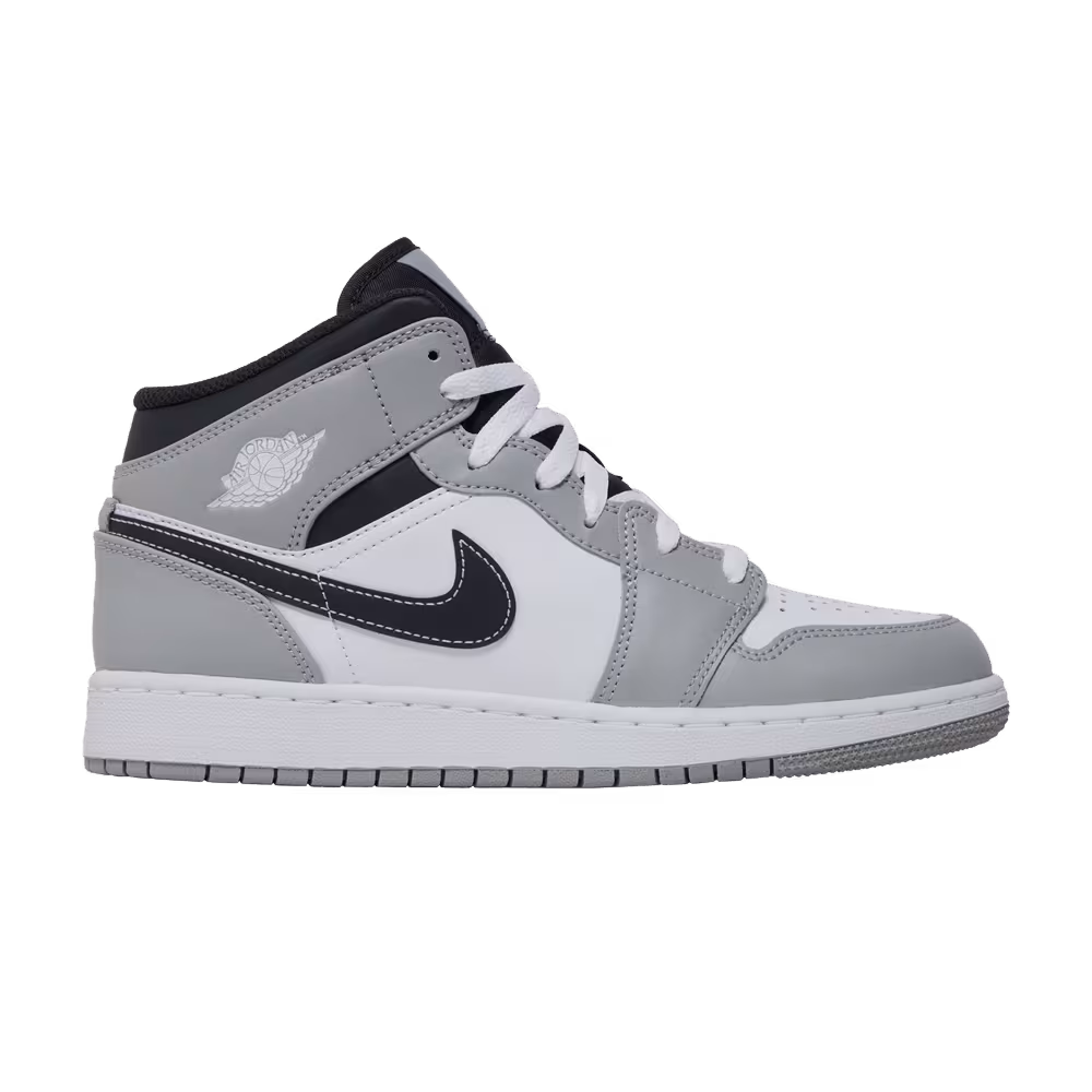 Air Jordan 1 Mid GS Light Smoke Grey