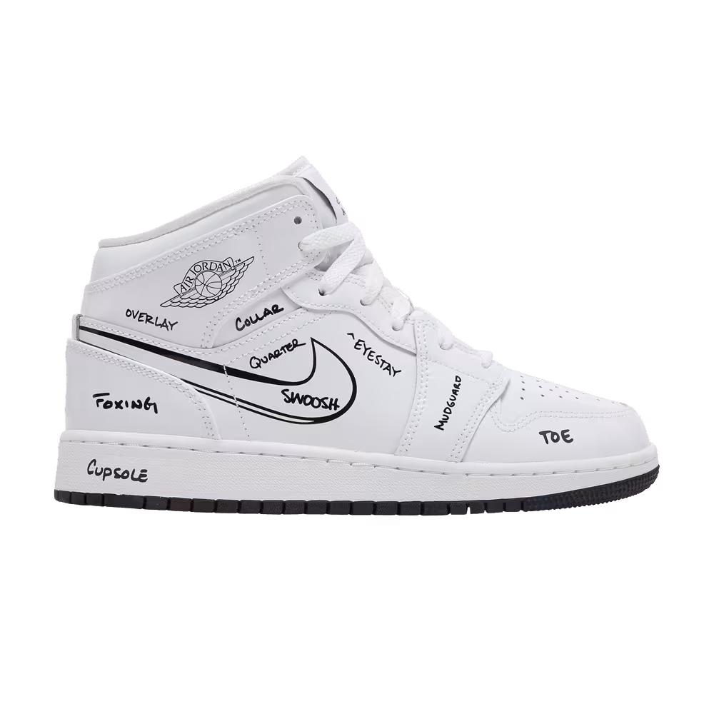 Air Jordan 1 Mid GS Schematic