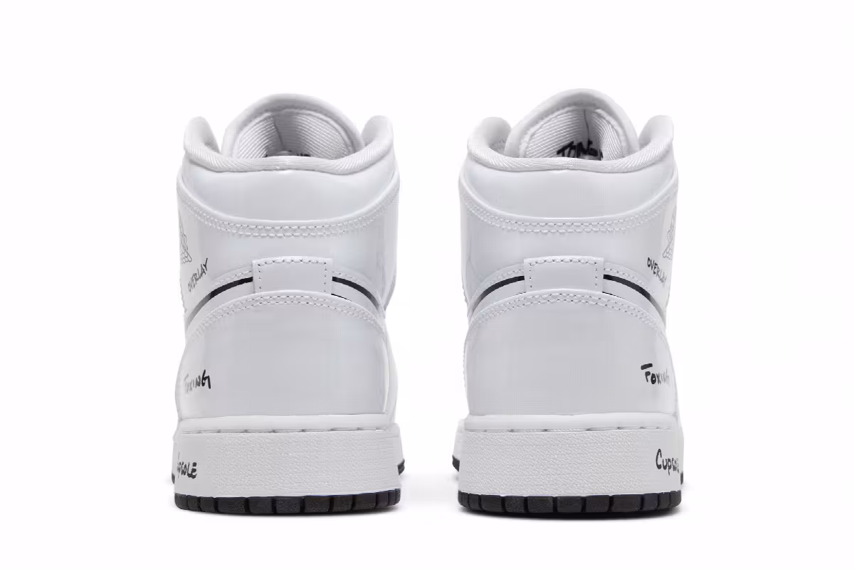 Air Jordan 1 Mid GS Schematic, view 7