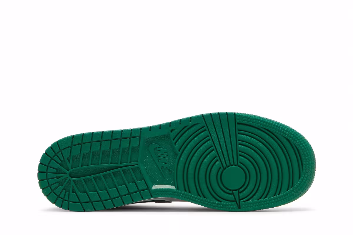 Air Jordan 1 Mid SE GS Grey Pine Green, view 5