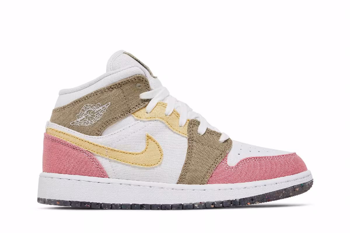 Air Jordan 1 Mid SE GS Pastel Grind, view 2