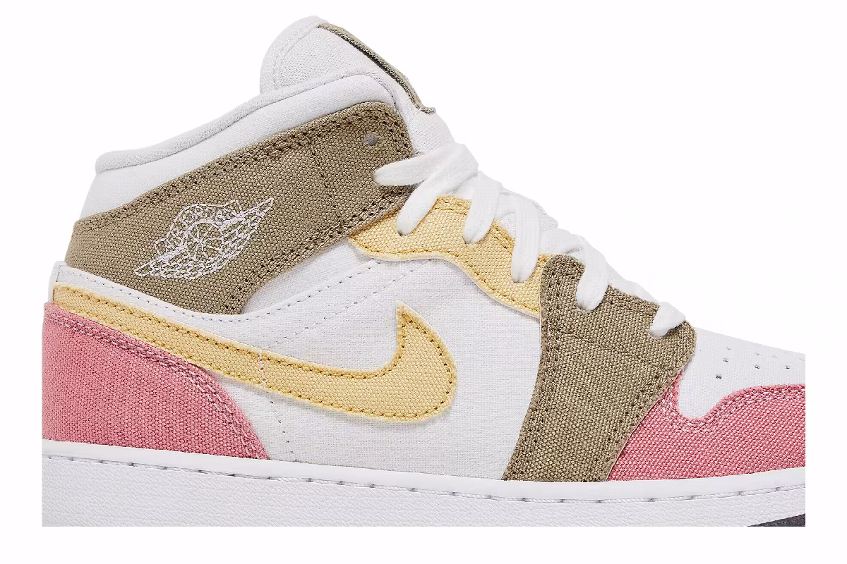 Air Jordan 1 Mid SE GS Pastel Grind, view 3