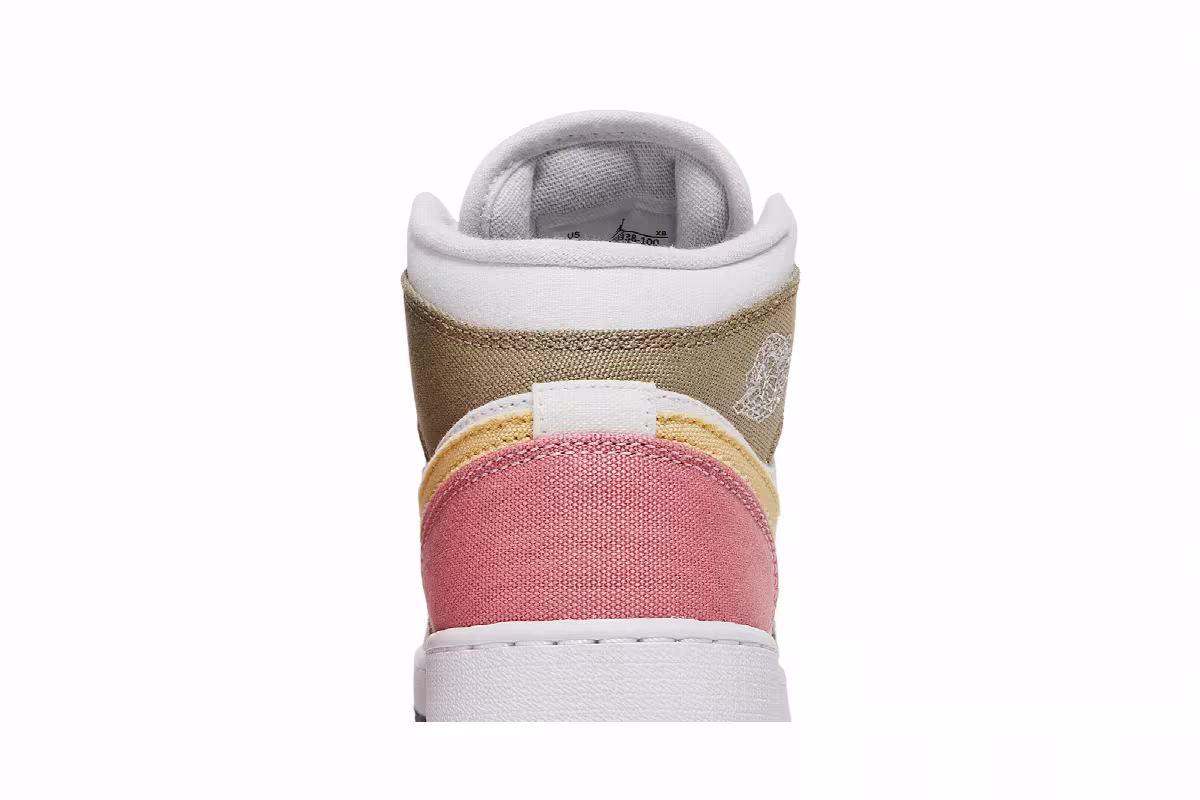 Air Jordan 1 Mid SE GS Pastel Grind, view 8