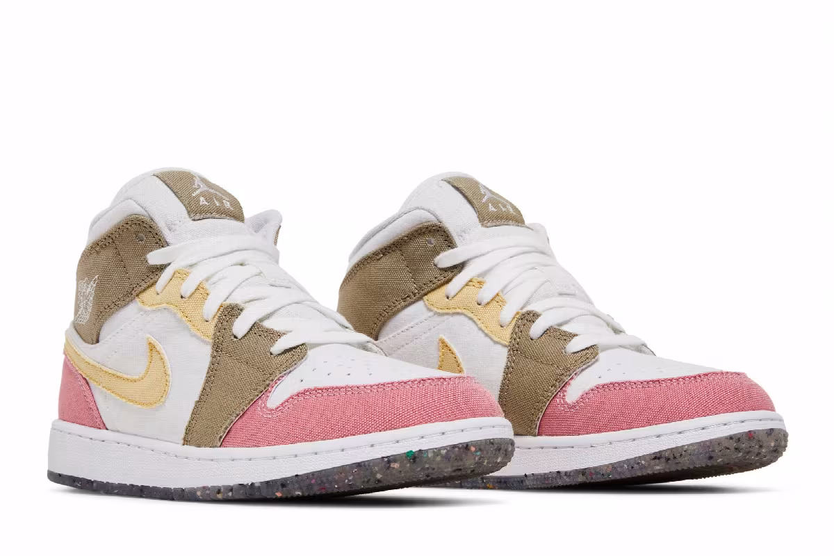 Air Jordan 1 Mid SE GS Pastel Grind, view 9