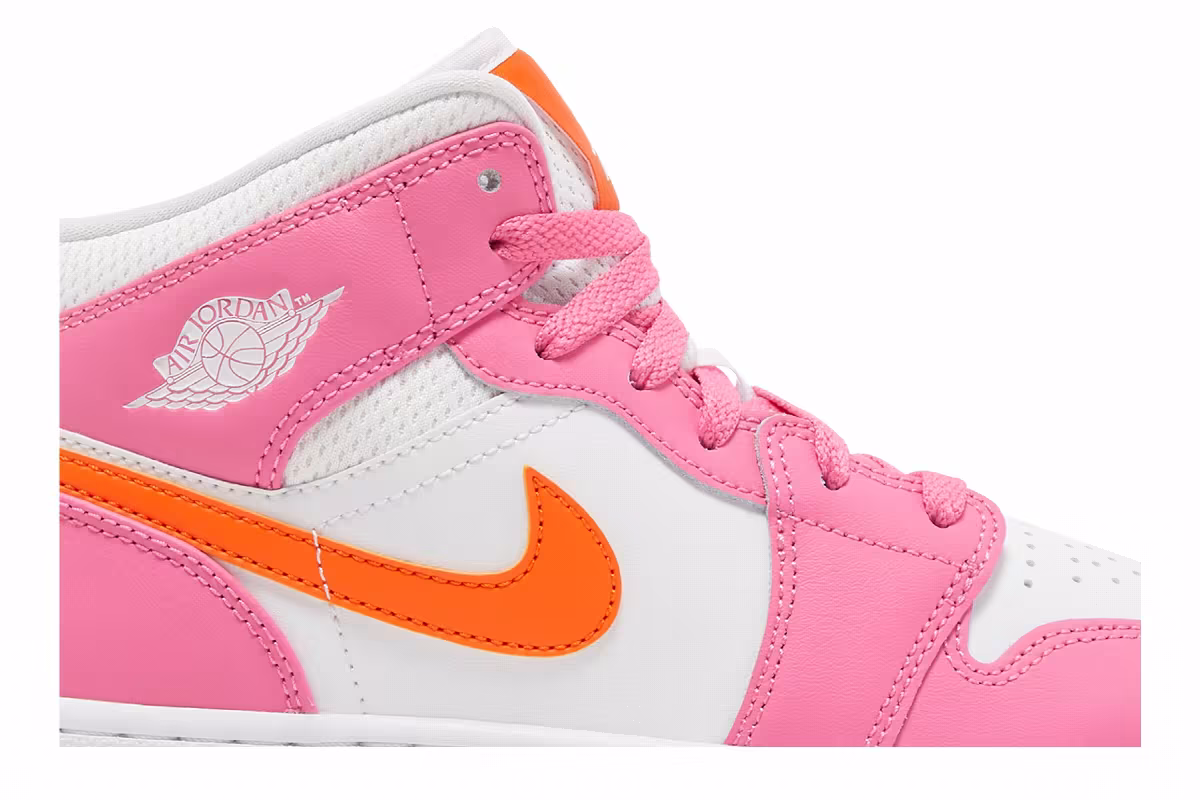 Air Jordan 1 Mid GS Pinksicle Orange, view 3
