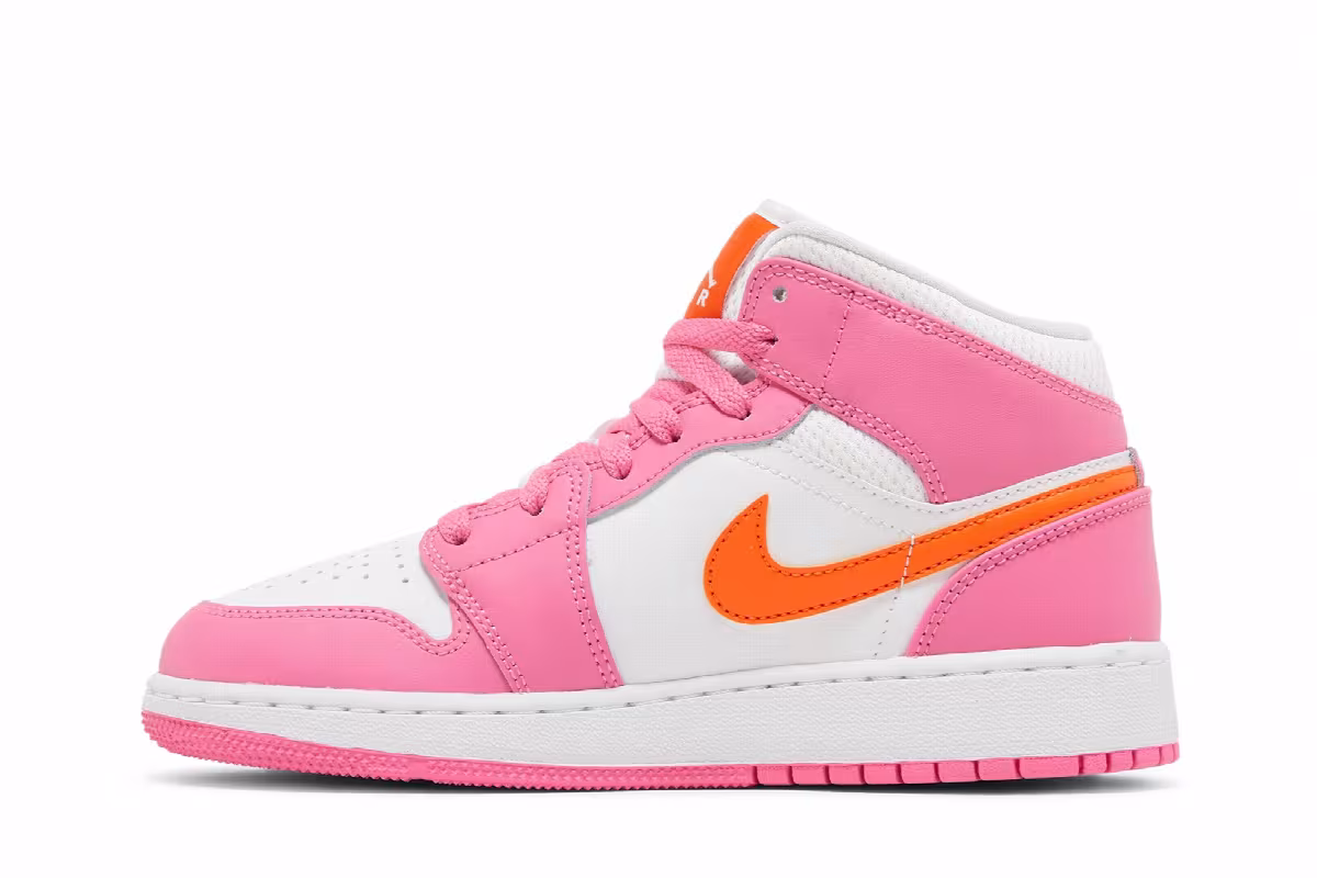 Air Jordan 1 Mid GS Pinksicle Orange, view 4