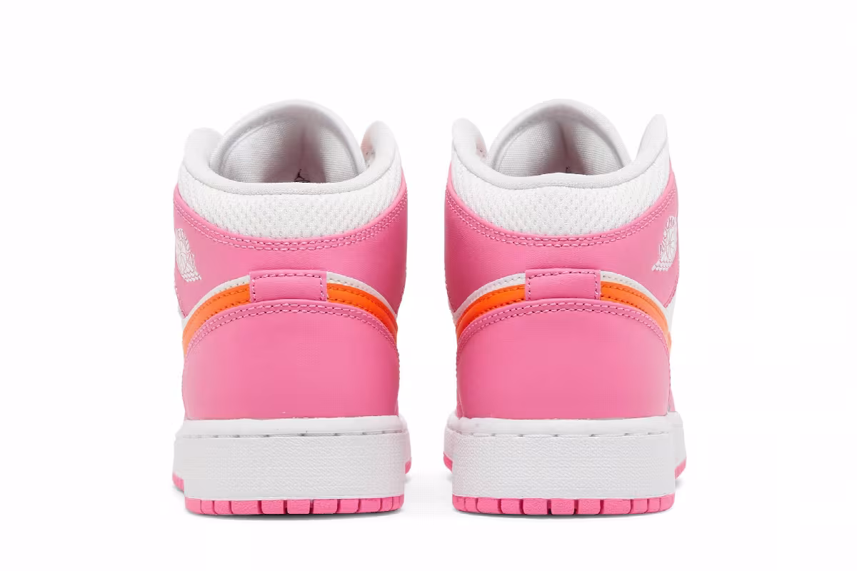Air Jordan 1 Mid GS Pinksicle Orange, view 7