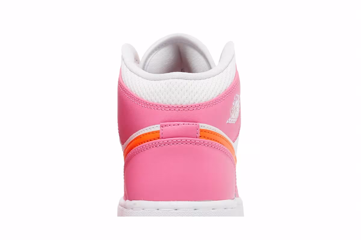Air Jordan 1 Mid GS Pinksicle Orange, view 8
