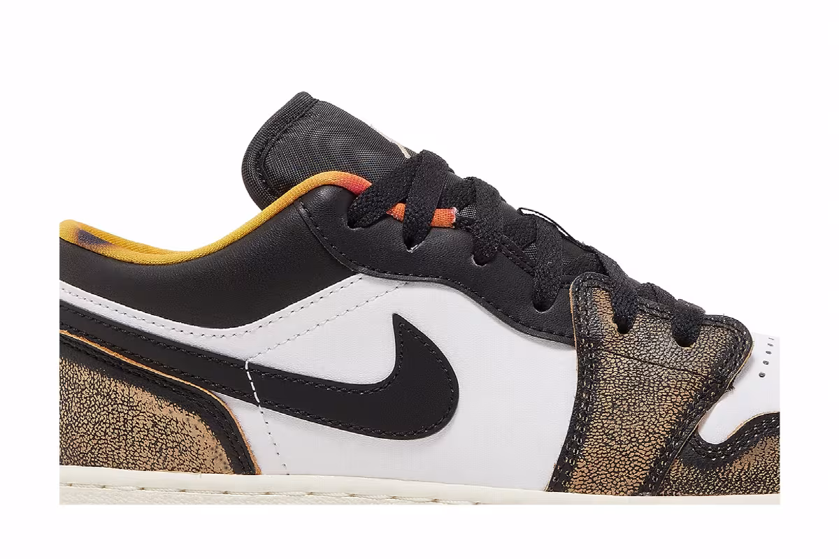 Air Jordan 1 Low SE GS Wear-Away - Tan, view 3